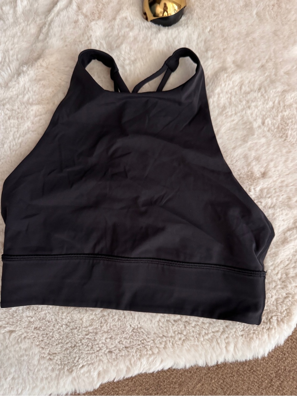 lululemon athletica Black High-Neck Sports Bra Tank